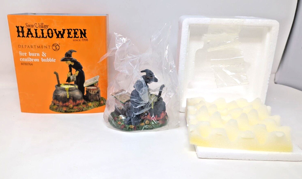 Fire Burn & Cauldron Bubble Department 56 Snow Village Halloween 4030764 witch